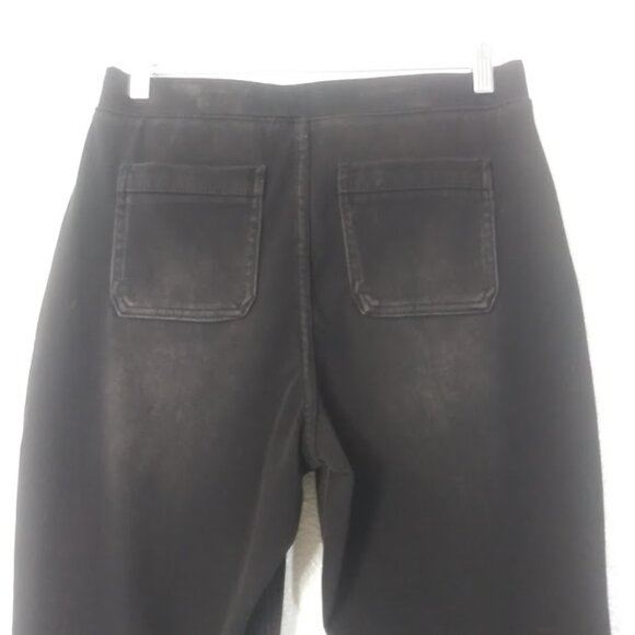 Logo by Lori Goldstein women's size 8P black wash pull on jogger - Picture 5 of 14